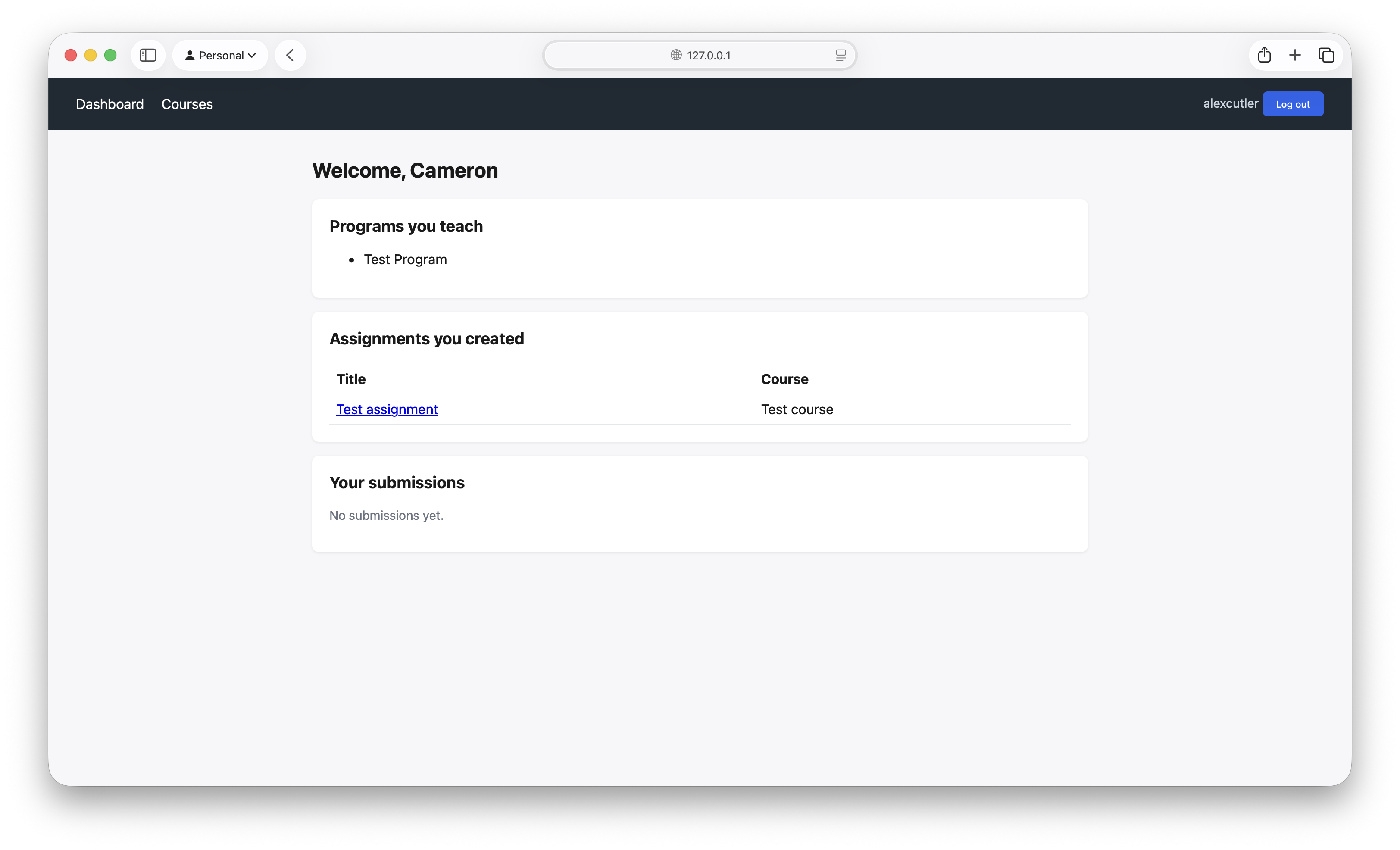 Teacher Tutor Dashboard