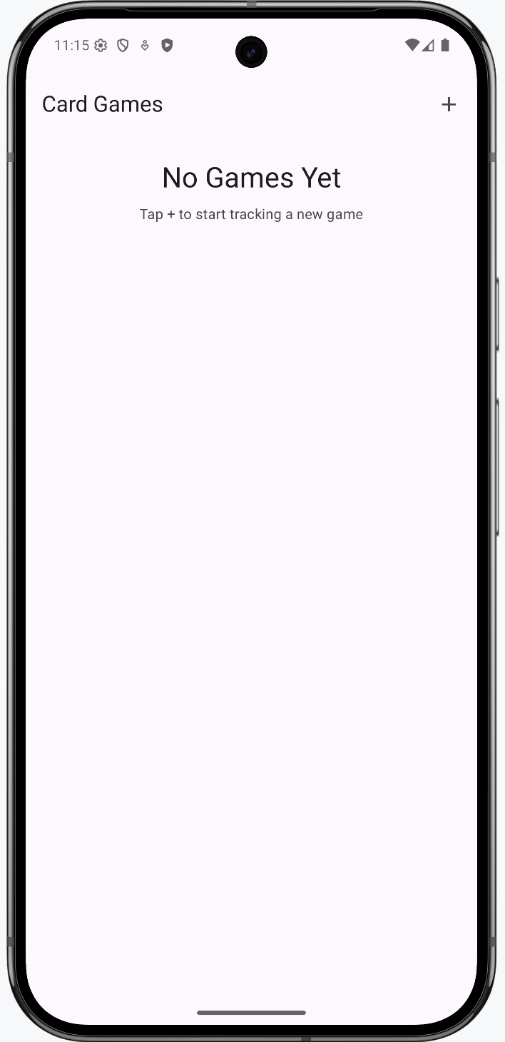 Android Card Game Point Tracker