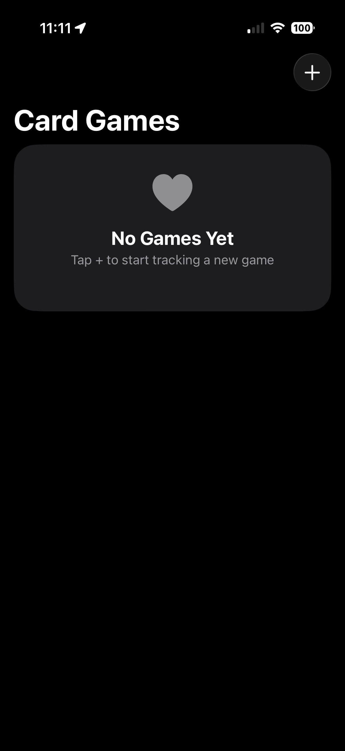 iOS Card Game Point Tracker