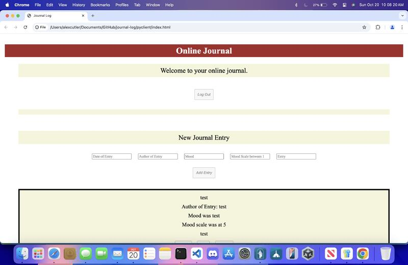 Journal Log